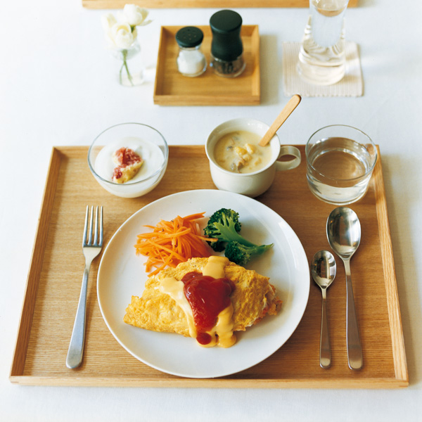 大皿から定食へ変更して 配膳と片付けをラクしたい